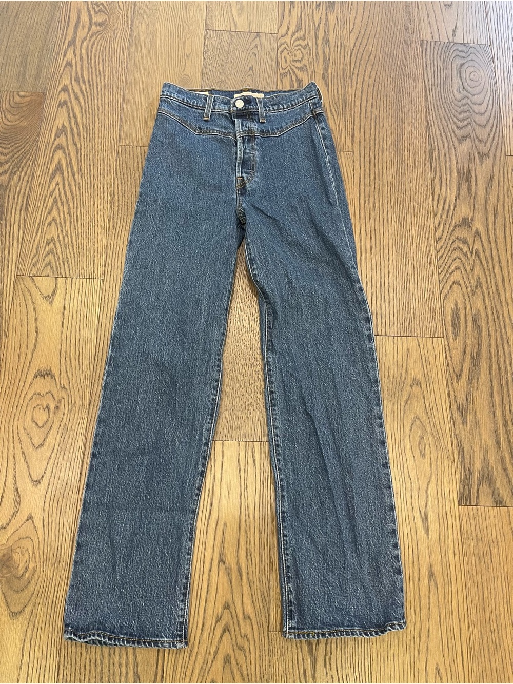 Levis Ribcage Straight Ankle Western Stretch Rodeo 27